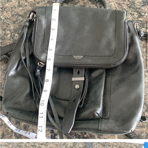 Botkier black leather small backpack with studs and lots of pockets - Picture 4 of 8